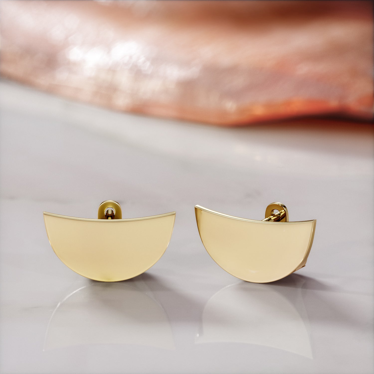 Statement 14K Yellow Gold Single Earrings
