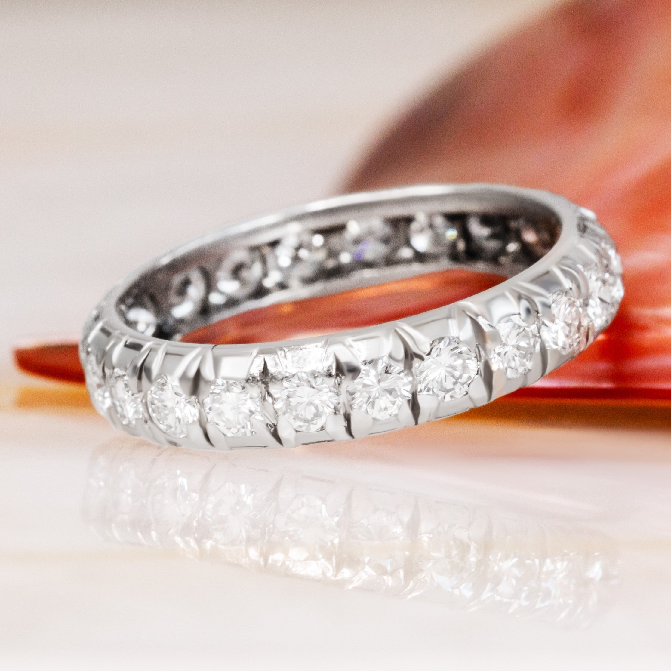Eternity Natural Round cut Diamond Wedding Band