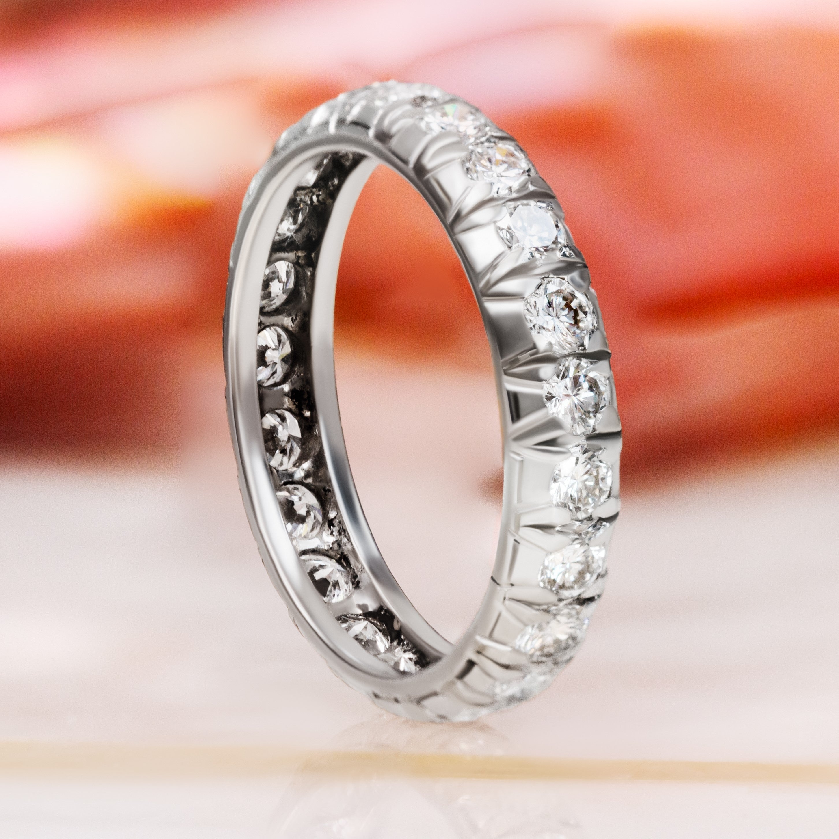 Eternity Natural Round cut Diamond Wedding Band