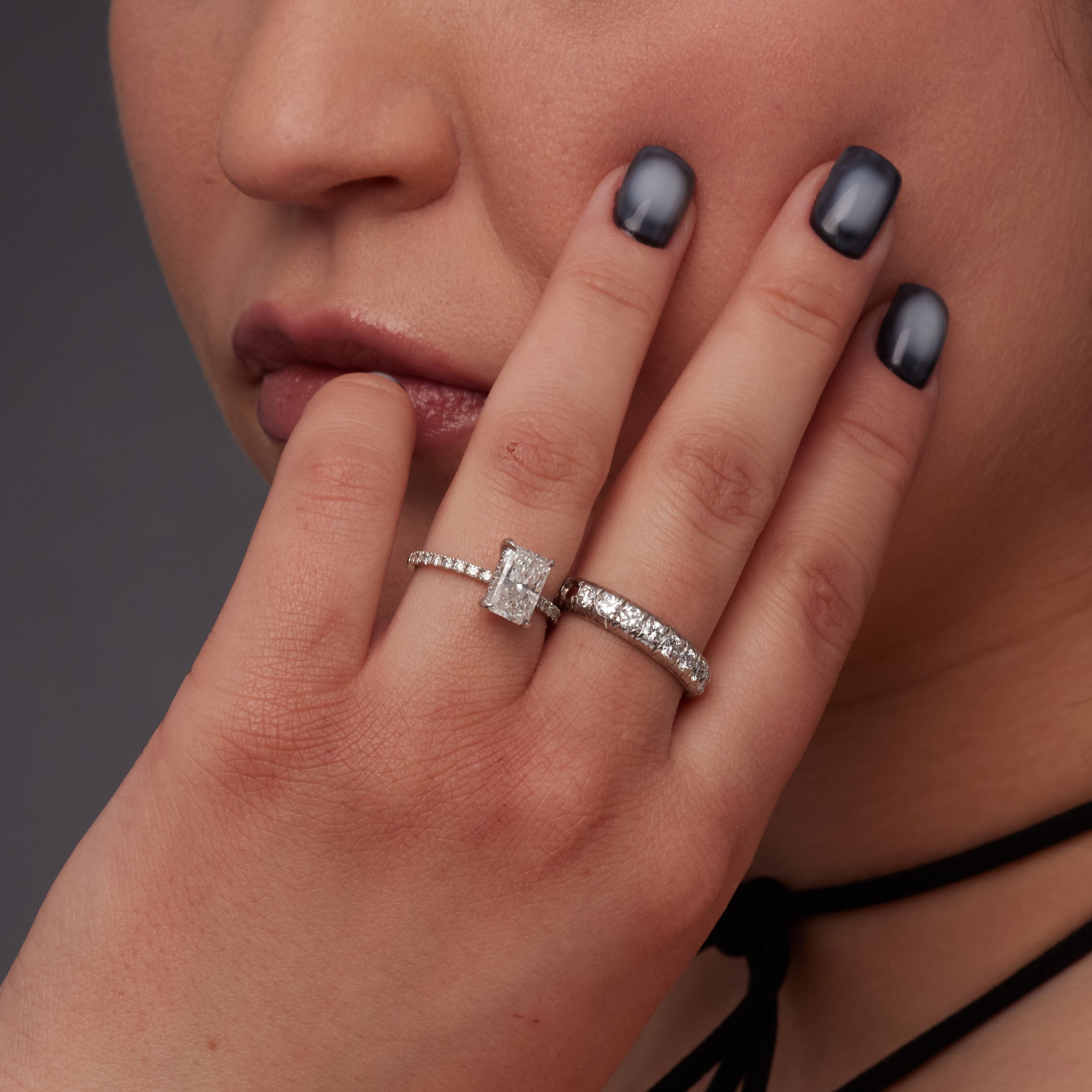 Eternity Natural Round cut Diamond Wedding Band