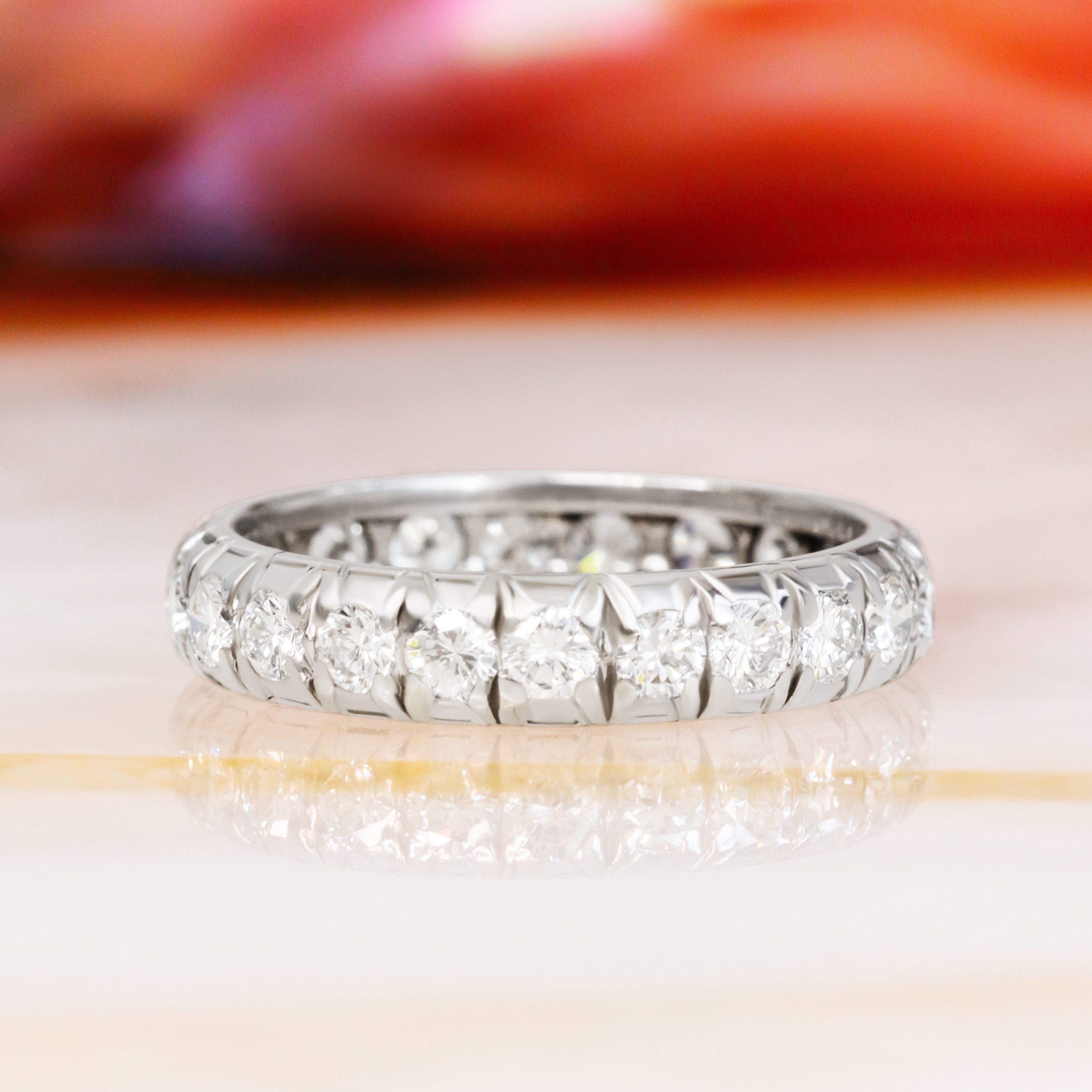 Eternity Natural Round cut Diamond Wedding Band