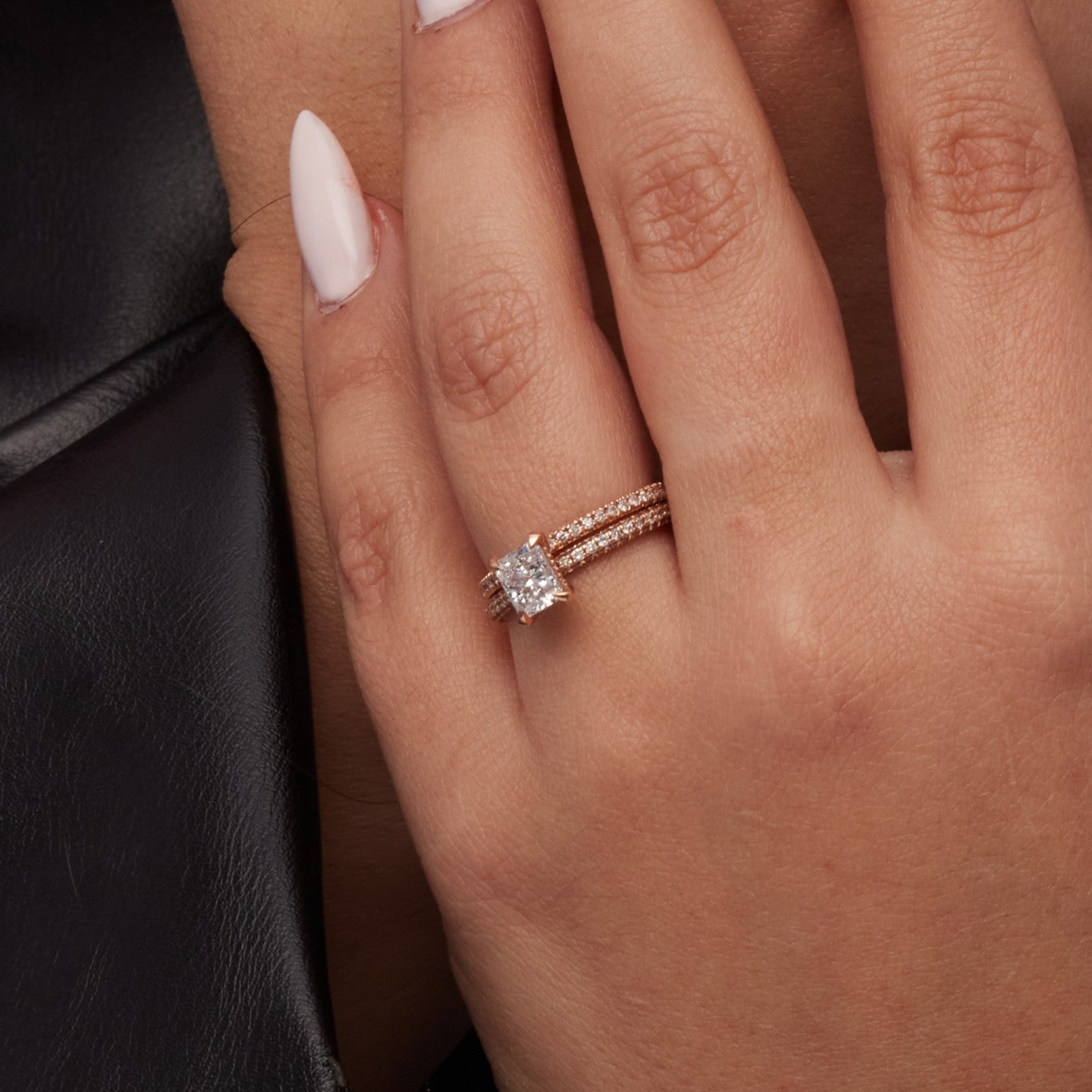 Sparks - ternity Natural Round cut Diamond Wedding Band