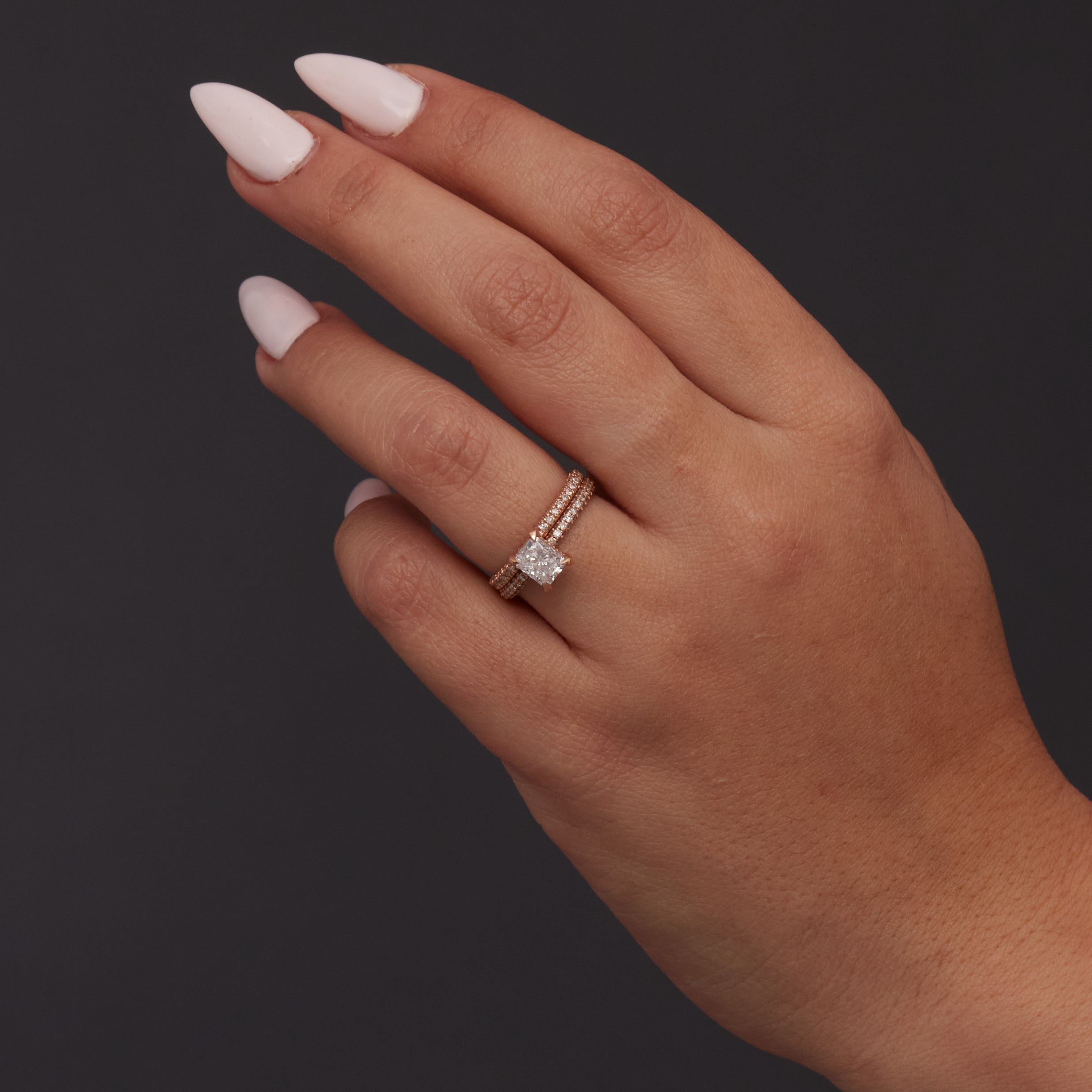 Sparks - ternity Natural Round cut Diamond Wedding Band