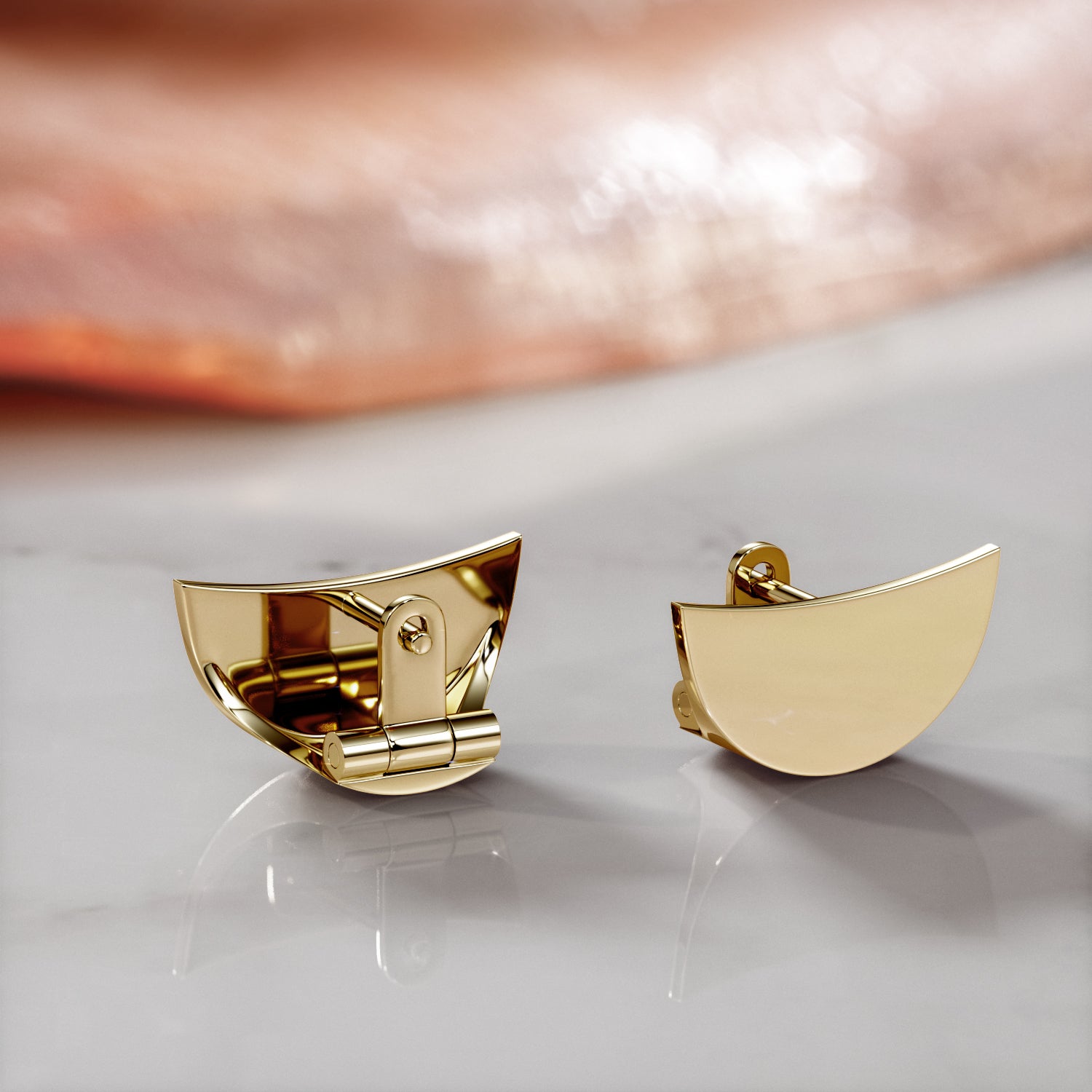 Statement 14K Yellow Gold Single Earrings