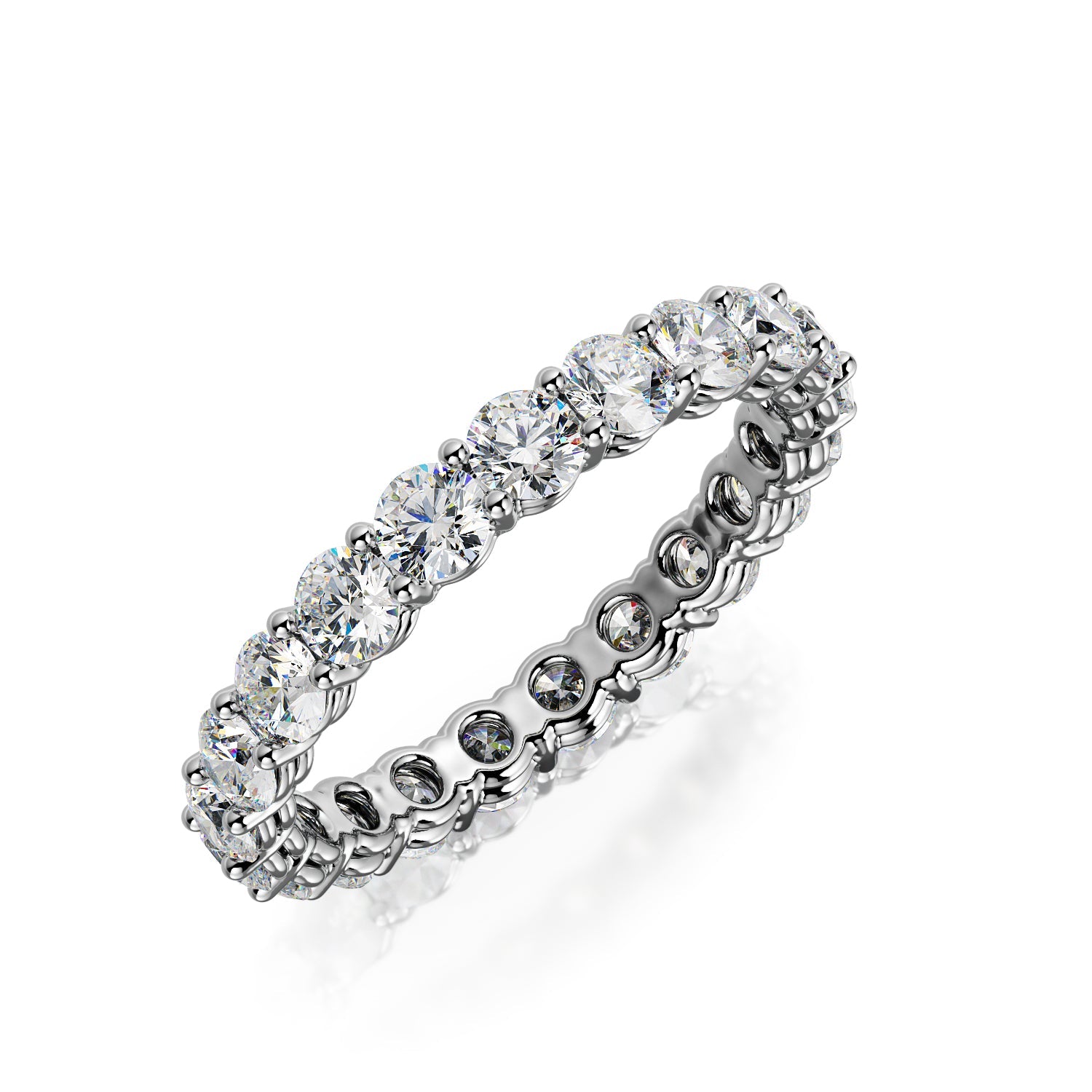 Ray Of Hope - Eternity Natural Round cut Diamond Wedding Band