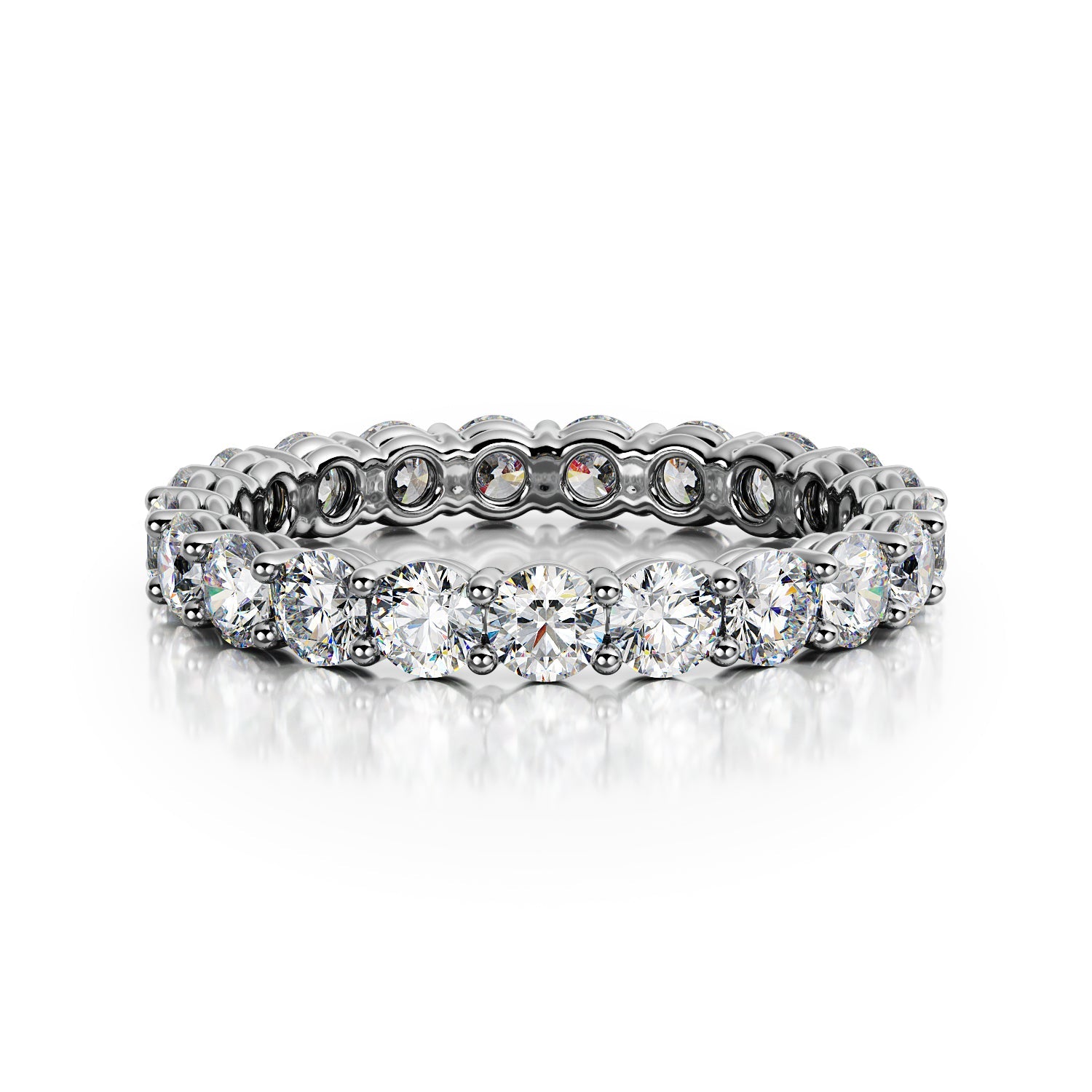 Ray Of Hope - Eternity Natural Round cut Diamond Wedding Band