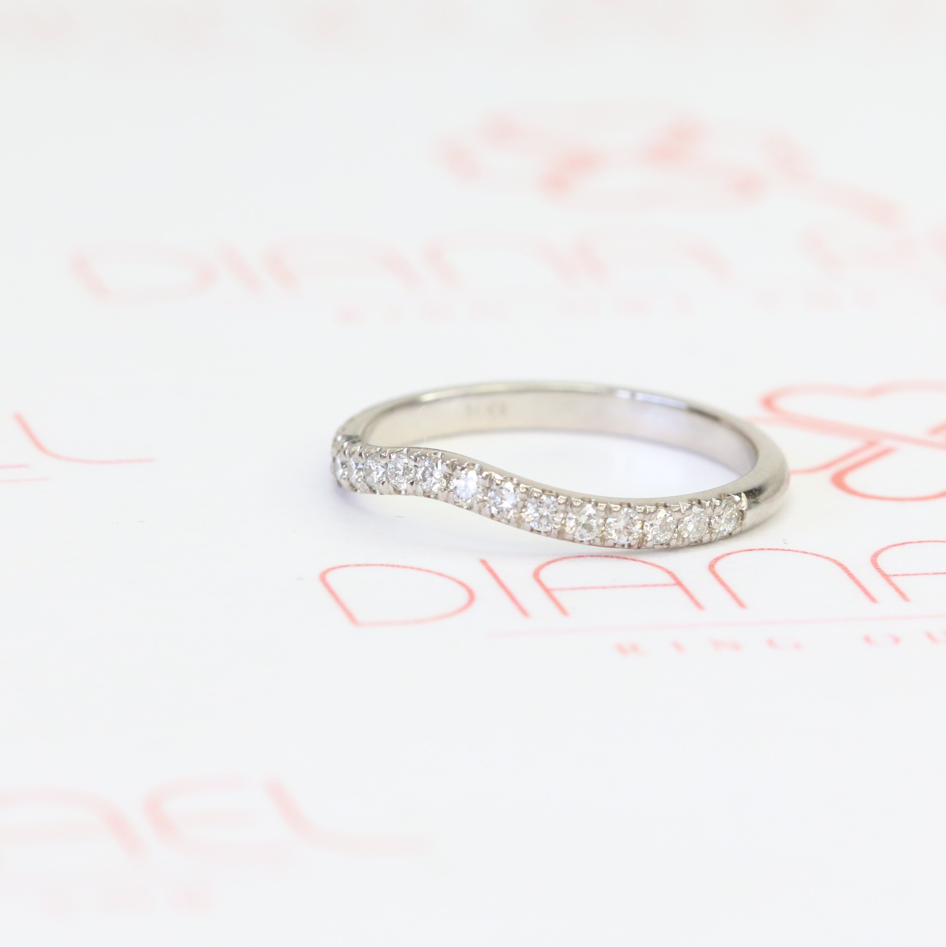 Soleil - Half Eternity Natural Round cut Diamond Wedding Band