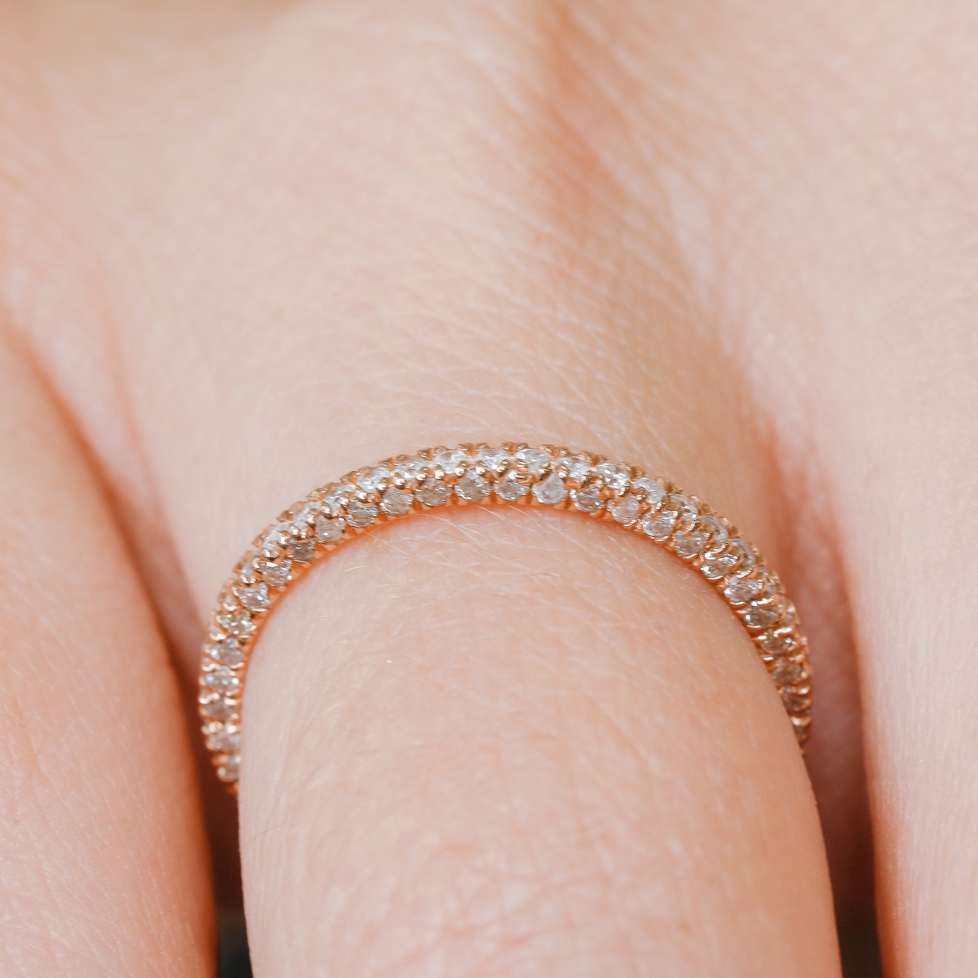 Sparks - ternity Natural Round cut Diamond Wedding Band