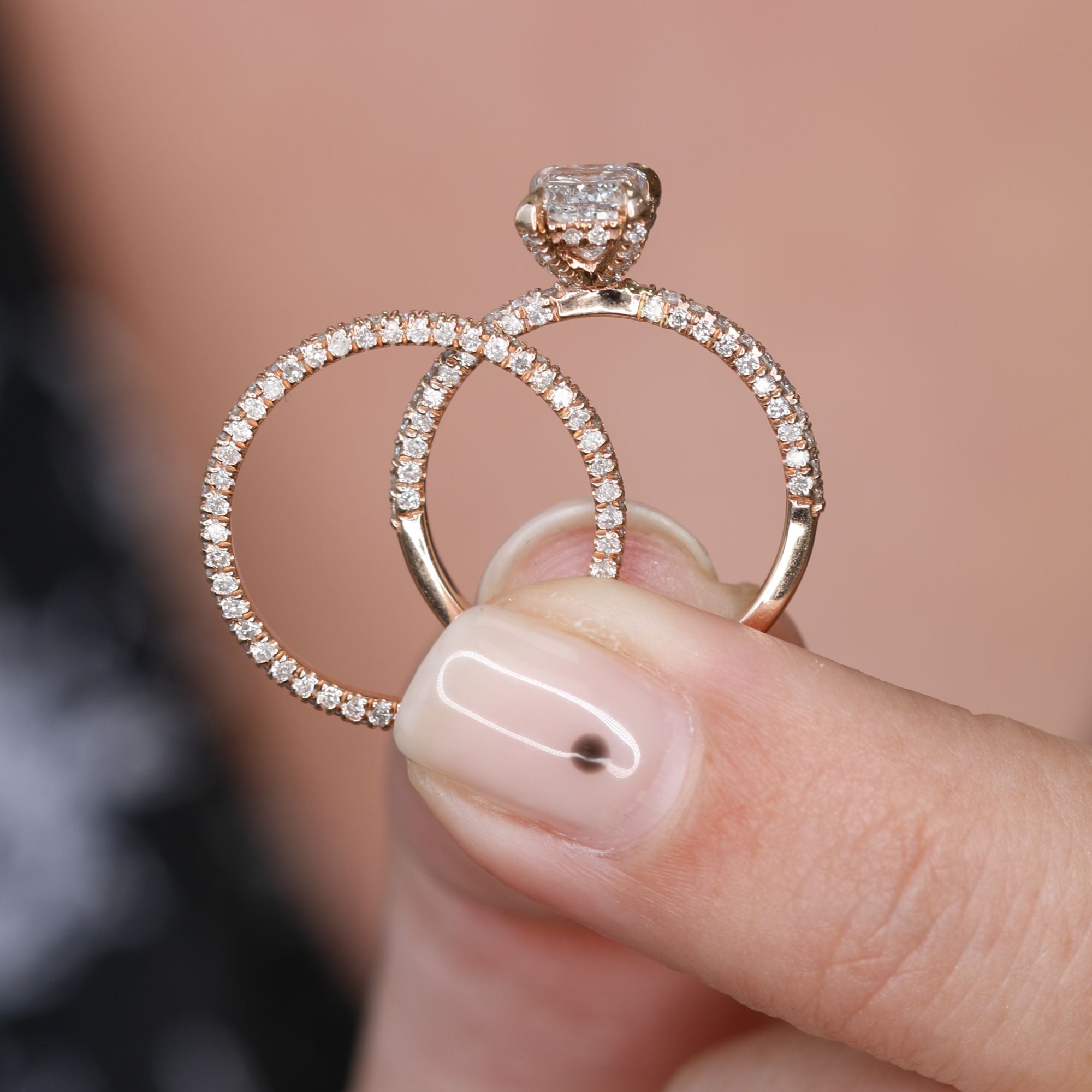 Sparks - ternity Natural Round cut Diamond Wedding Band