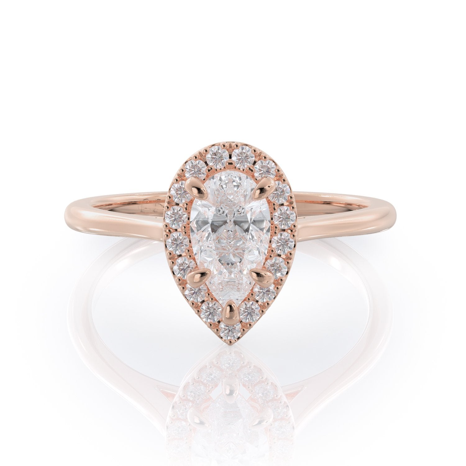 TEST Product 1 Carats Pear  Diamond Engagement Ring