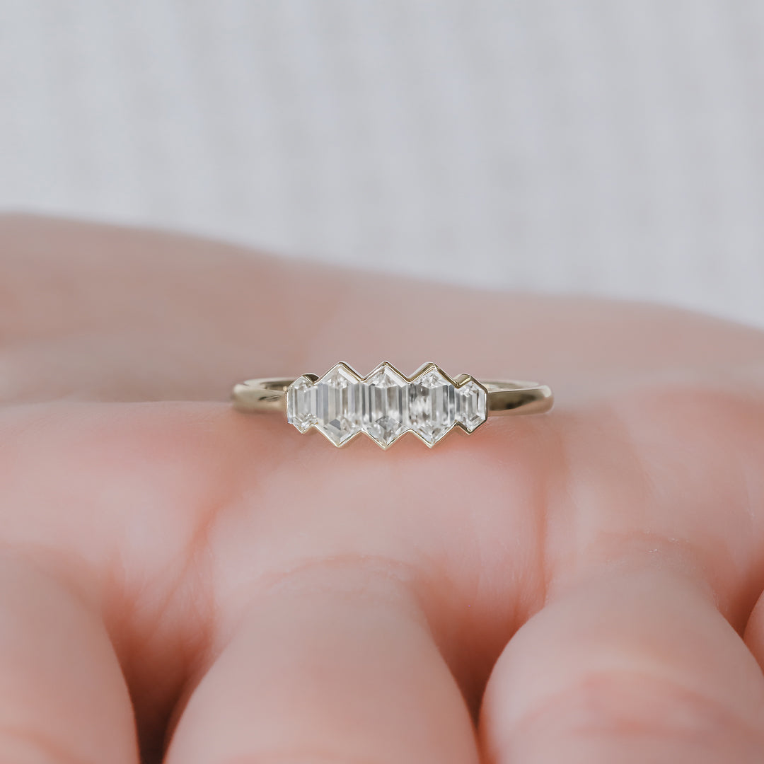 Dainty Natural   Diamond Engagement Ring