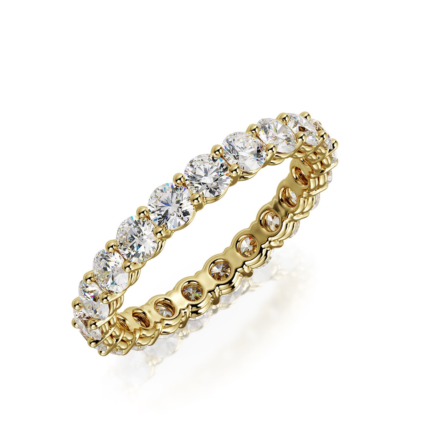 Ray Of Hope - Eternity Natural Round cut Diamond Wedding Band