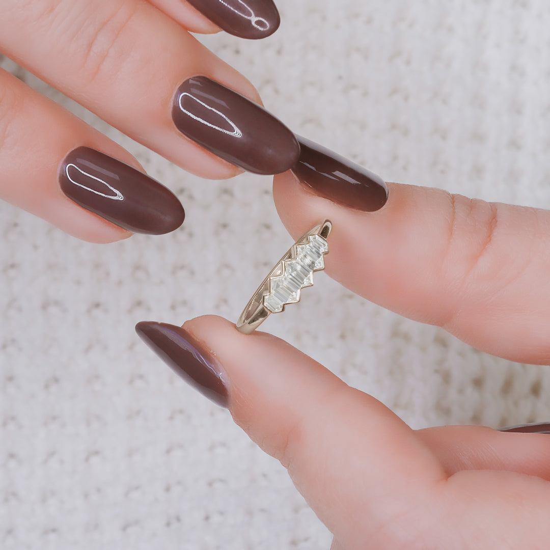 Dainty Natural   Diamond Engagement Ring