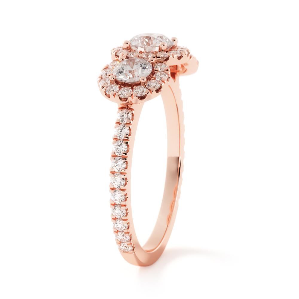 Light Source - Halo Natural Round  Diamond Engagement Ring