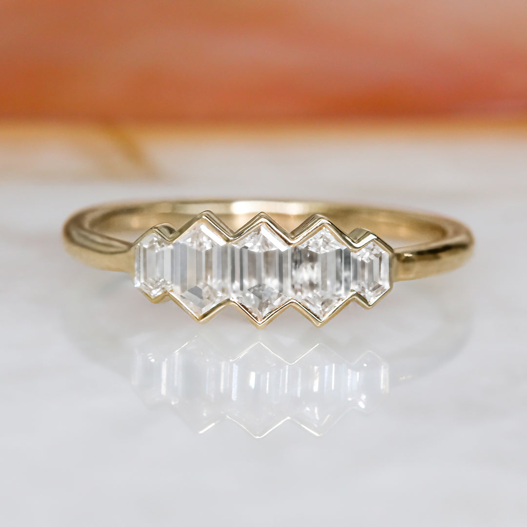 Dainty Natural   Diamond Engagement Ring