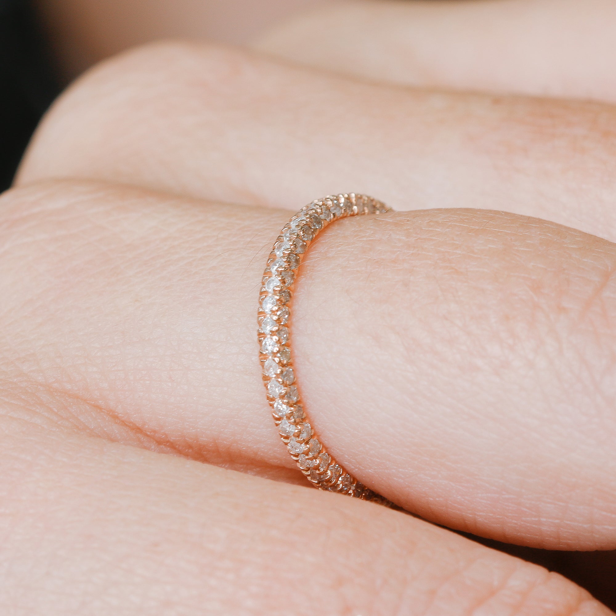 Sparks - ternity Natural Round cut Diamond Wedding Band