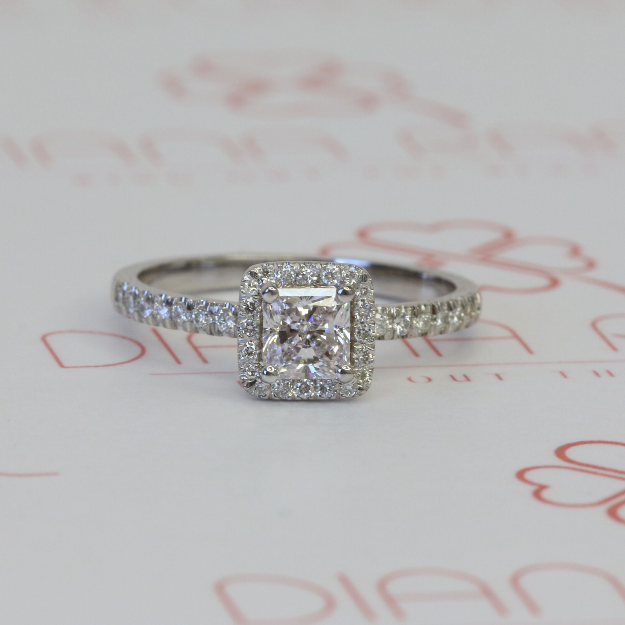 Accent Diamonds Natural Round Diamond Engagement Ring
