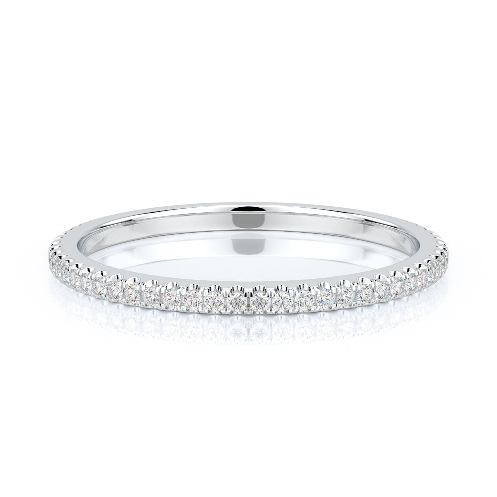 Saule - Eternity Natural Round cut Diamond Wedding Band