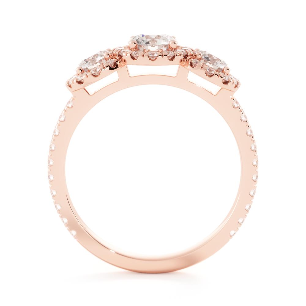 Light Source - Halo Natural Round  Diamond Engagement Ring
