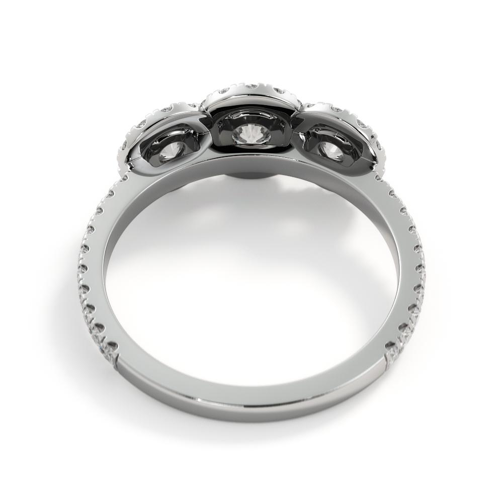 Light Source - Halo Natural Round  Diamond Engagement Ring