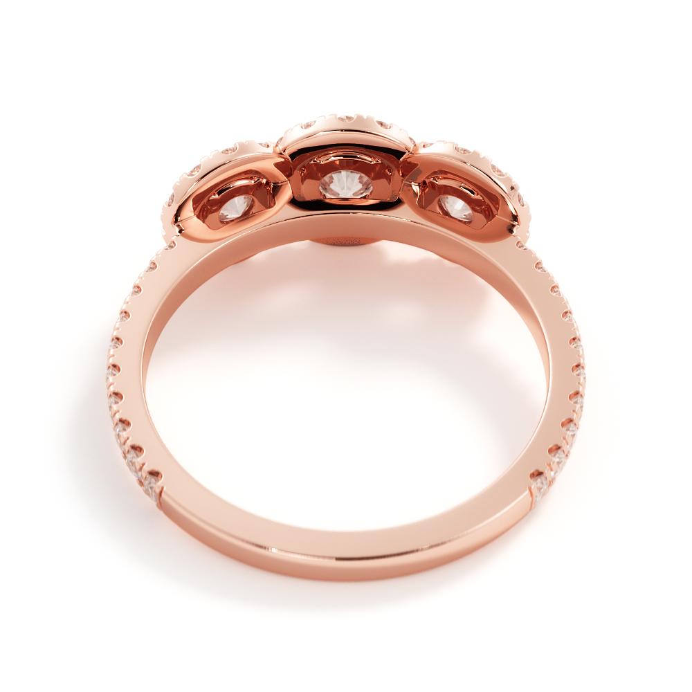 Light Source - Halo Natural Round  Diamond Engagement Ring